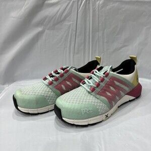 Timberland Pro Radius TB1A41GY357 Women 7.5 Sea Pink Comp Toe Work Shoes EBS1154